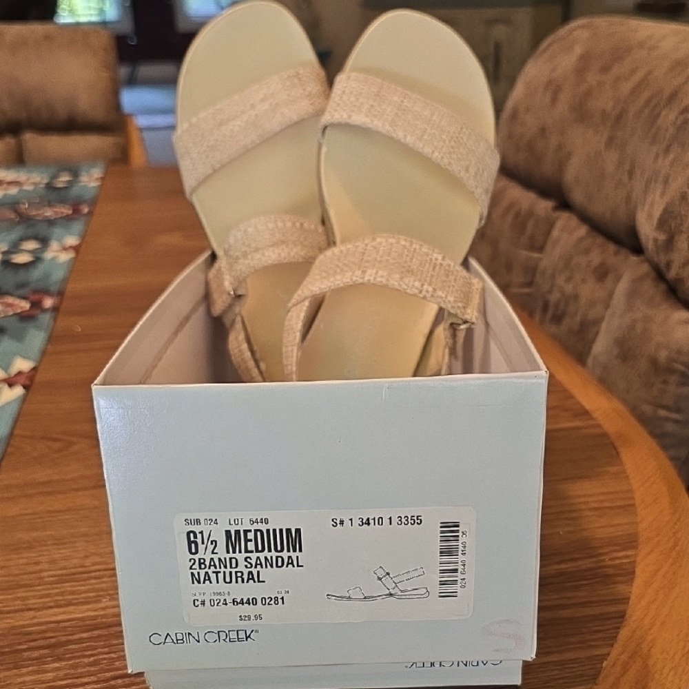 Cabin Creek Cream Sandals Minimalist Design